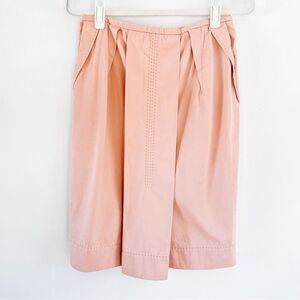Stella McCartney Pleated Pencil Skirt Solid Light Pink Sz 8